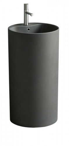 Раковина напольная SantiLine SL-4003MG темно-серая матовая интернет магазина сантехники Акванота