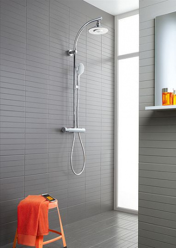 Душевая стойка Jacob Delafon Moxie E5799-CP, Душевые панели, Душевые системы, Стойки, Гарнитуры, лейки, тропический душ в Москве Тел.: +7 (968) 040-40-82