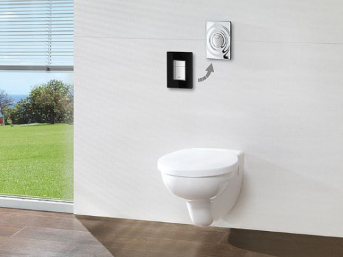 Кнопка смыва Grohe Skate Cosmopolitan 38845KS0 черная интернет магазина сантехники Акванота