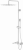 Душевая стойка Boheme Qubic 478-MW matt white, Душевые панели, Душевые системы, Стойки, Гарнитуры, лейки, тропический душ в Москве Тел.: +7 (968) 040-40-82