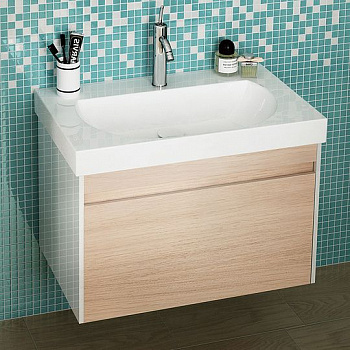 Тумба с раковиной Kerama Marazzi Buongiorno 80 дуб, с внутренним ящиком