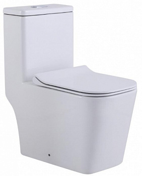 Унитаз напольный SantiLine SL-5024 белый глянец в интернет магазине сантехники Акванота в Москве Тел.: +7 (968) 040-40-82