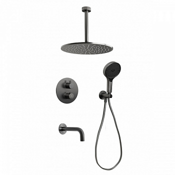 Душевая система встраиваемая Filarete Роун FL1052BG, графит