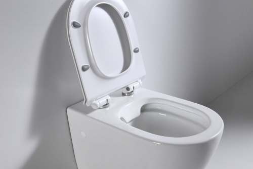 Унитаз подвесной beWash Lusso BKWHR004550 безободковый, с микролифтом, белый глянец в интернет магазине сантехники Акванота в Москве Тел.: +7 (968) 040-40-82