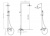 Душевая стойка Boheme Q 148-BB черная, Душевые панели, Душевые системы, Стойки, Гарнитуры, лейки, тропический душ в Москве Тел.: +7 (968) 040-40-82