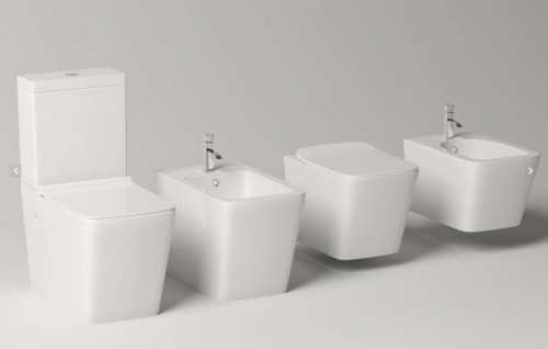 Унитаз-компакт CeramaLux 2171 безободковый, Soft Close 33.5x60.5x81см в интернет магазине сантехники Акванота в Москве Тел.: +7 (968) 040-40-82