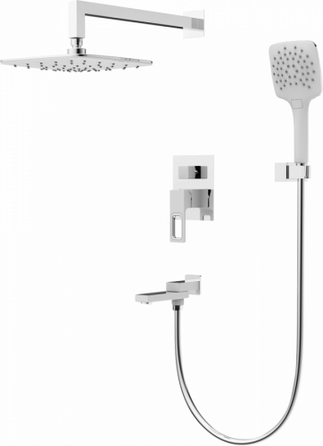 Душевой комплект Gappo G17 G7117-8 белый, хром, Душевые панели, Душевые системы, Душевые стойки, Гарнитуры, лейки, тропический душ в Москве Тел.: +7 (968) 040-40-82