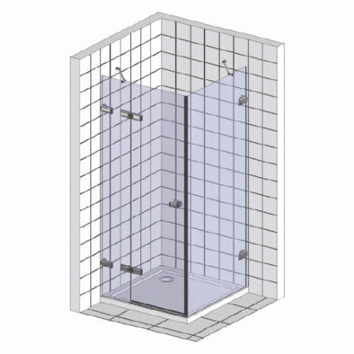 Душевой уголок Wasserkraft Berkel 48P16 110x100 см интернет магазина сантехники Акванота