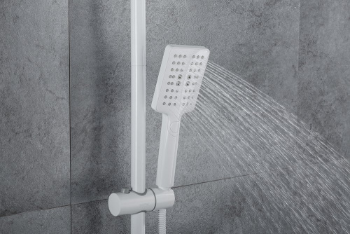 Душевая стойка Gappo G91 G2491-8 термостат, белая, Душевые панели, Душевые системы, Стойки, Гарнитуры, лейки, тропический душ в Москве Тел.: +7 (968) 040-40-82