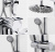 Душевая стойка Wasserkraft A16601 85/120x53,5 см, Душевые панели, Душевые системы, Стойки, Гарнитуры, лейки, тропический душ в Москве Тел.: +7 (968) 040-40-82