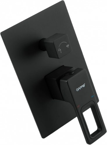 Душевой комплект Gappo G17 G7117-6 черный, Душевые панели, Душевые системы, Душевые стойки, Гарнитуры, лейки, тропический душ в Москве Тел.: +7 (968) 040-40-82