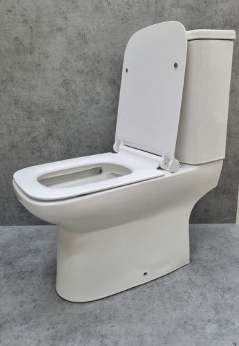 Унитаз компакт CeramaLux WK-9125 безободковый, микролифт, белый в интернет магазине сантехники Акванота в Москве Тел.: +7 (968) 040-40-82