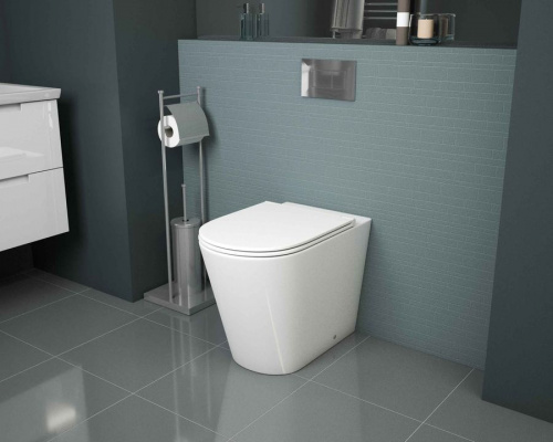 Приставной унитаз Grossman GR-PR4450S slim безободковый микролифт в интернет магазине сантехники Акванота в Москве Тел.: +7 (968) 040-40-82