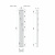 Полотенцесушитель электрический Point Пиано PN19722WC 150x1200 диммер слева, белый с хромом с доставкой по Москве