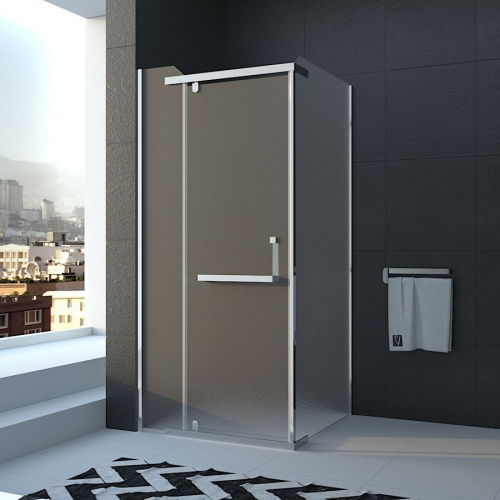 Душевой уголок Veconi Rovigo RV18-80K-02-19C1 80x80x195 рифленое интернет магазина сантехники Акванота