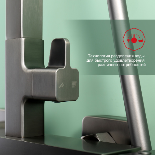 Душевая система Raglo R02 R02.24.09 Графит, Душевые панели, Душевые системы, Стойки, Гарнитуры, лейки, тропический душ в Москве Тел.: +7 (968) 040-40-82