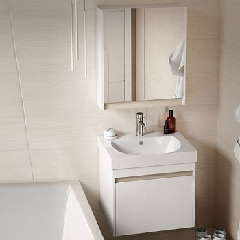 Мебель для ванной Kerama Marazzi Buongiorno 60 белая, с внутренним ящиком