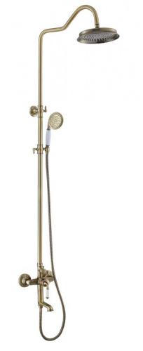 Душевая система ESKO ST300 Bronze со смесителем бронза, Душевые панели, Душевые системы, Стойки, Гарнитуры, лейки, тропический душ в Москве Тел.: +7 (968) 040-40-82