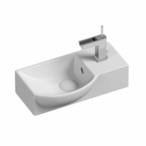 Накладная раковина Ceramica Nova Element CN6039L 40x22x12 левая интернет магазина сантехники Акванота