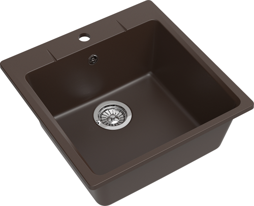 Мойка кухонная Ewigstein Gerd 50 51x51 шоколад