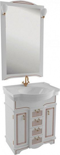 Зеркало Aquanet Луис 70 белое