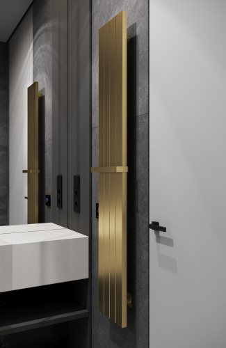 Полотенцесушитель электрический Boheme Flat 725-MG матовое золото с доставкой по Москве