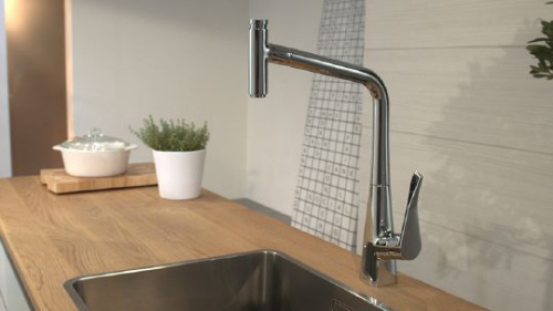 Смеситель для кухни Hansgrohe Metris 14820000 купить по всей России