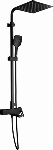Душевая стойка Gappo G17 G2417-6 черная, Душевые панели, Душевые системы, Стойки, Гарнитуры, лейки, тропический душ в Москве Тел.: +7 (968) 040-40-82