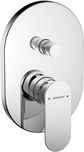 Смеситель для ванны Bravat Gina PB865104CP-2-ENG купить по всей России