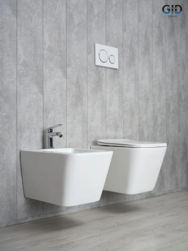 Унитаз подвесной GID Cuadrado Tr2143 белый 49x34x36 в интернет магазине сантехники Акванота в Москве Тел.: +7 (968) 040-40-82