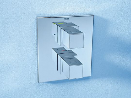 Душевой комплект Grohe Grohtherm Cube 34506000, Душевые панели, Душевые системы, Душевые стойки, Гарнитуры, лейки, тропический душ в Москве Тел.: +7 (968) 040-40-82