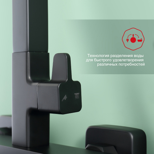 Душевая система Raglo R02 R02.24.06 Черный, Душевые панели, Душевые системы, Стойки, Гарнитуры, лейки, тропический душ в Москве Тел.: +7 (968) 040-40-82