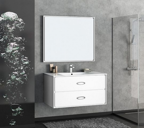 Зеркало Smile Монтэ 120 белое