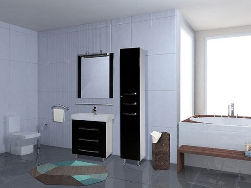 Зеркало Bellezza Рокко 60 черное
