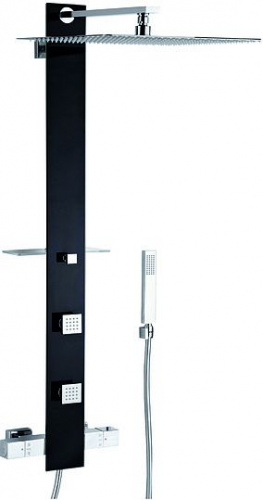 Душевая панель Valentin I-Deco black, Душевые системы, Стойки, Гарнитуры, лейки, тропический душ в Москве Тел.: +7 (968) 040-40-82