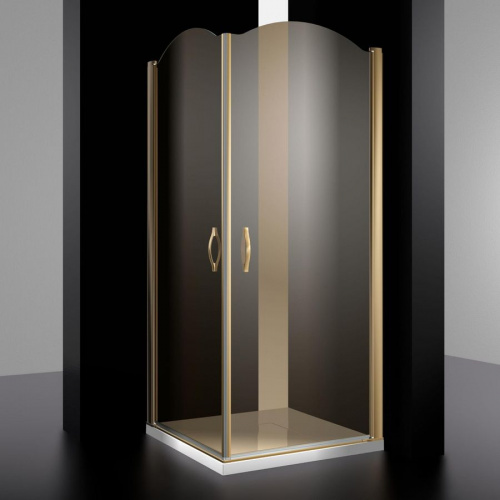 Душевой уголок Sturm Eleganz 100 gold тонированное интернет магазина сантехники Акванота