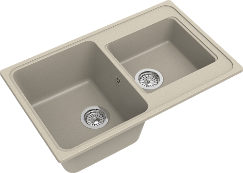 Мойка кухонная Ewigstein Elegant 80D 78x48 темно-бежевая