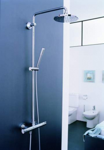 Душевая стойка Grohe Rainshower System 210 27032001, Душевые панели, Душевые системы, Стойки, Гарнитуры, лейки, тропический душ в Москве Тел.: +7 (968) 040-40-82