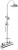 Душевая стойка Fiore Katana 77CR7588, Душевые панели, Душевые системы, Стойки, Гарнитуры, лейки, тропический душ в Москве Тел.: +7 (968) 040-40-82