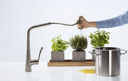 Смеситель для кухни Hansgrohe Metris Select 14884800 купить по всей России