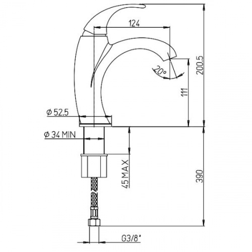 Смеситель для раковины Paini Fiori F2CR2051LMKM купить по всей России