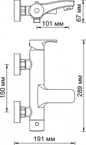 Смеситель для ванны Wasserkraft Berkel 4801 купить по всей России