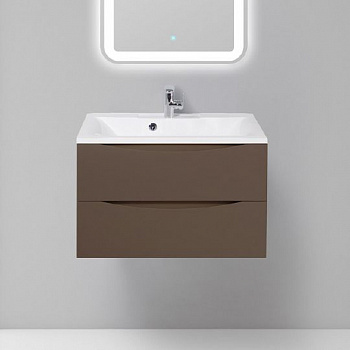 Тумба с раковиной BelBagno Marino 75 cioccolato opaco