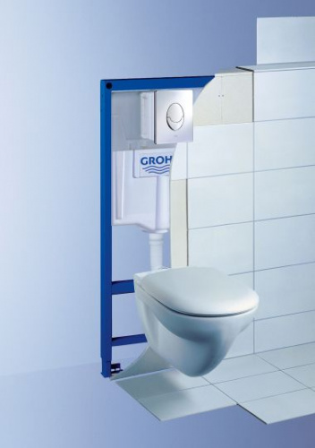 Кнопка смыва Grohe Skate Air 38505P00 хром матовый интернет магазина сантехники Акванота