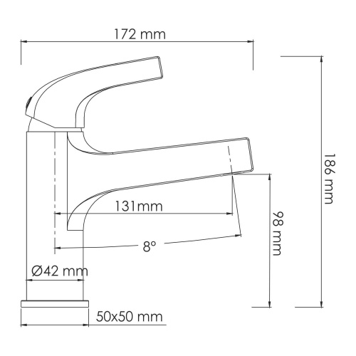 Смеситель для раковины Wasserkraft Sauer 7103 золото купить по всей России