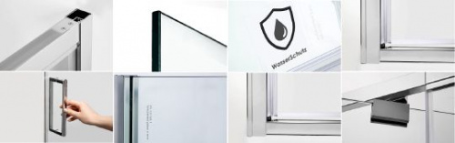 Душевой уголок Wasserkraft Berkel 48P29 85x100 интернет магазина сантехники Акванота