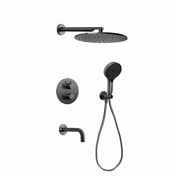 Душевая система встраиваемая Filarete Роун FL1050BG, графит