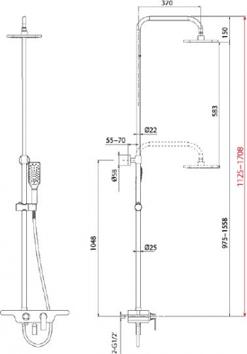 Душевая стойка Lemark Tropic LM7006C, Душевые панели, Душевые системы, Стойки, Гарнитуры, лейки, тропический душ в Москве Тел.: +7 (968) 040-40-82