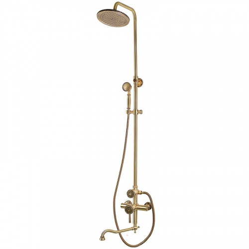Душевая стойка Bronze de Luxe 10120DR, Душевые панели, Душевые системы, Стойки, Гарнитуры, лейки, тропический душ в Москве Тел.: +7 (968) 040-40-82