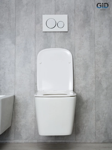 Унитаз подвесной GID Cuadrado Tr2143 белый 49x34x36 в интернет магазине сантехники Акванота в Москве Тел.: +7 (968) 040-40-82